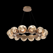 Hammerton CHB0095-36-NB-FB-CA1-L3 - Luna Radial Ring Chandelier