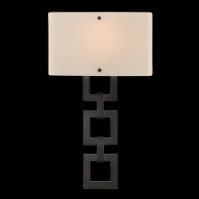 Hammerton CSB0033-0B-GB-BG-E2 - Carlyle Square Link Cover Sconce-0B 11"