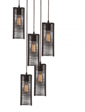 Hammerton CHB0020-05-NB-0-C01-E2 - Downtown Mesh Round 5pc Multi-Pendant