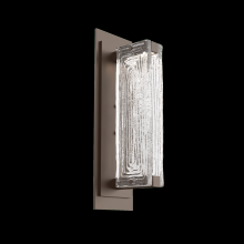 Hammerton IDB0090-01-FB-TL-L1 - Tabulo Sconce-Flat Bronze-Linea Cast Glass