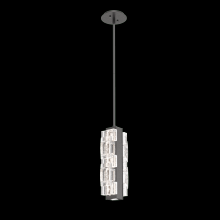 Hammerton LAB0087-01-GP-TE-001-L2 - Tessera Pendant-Graphite-Tetro Cast Glass