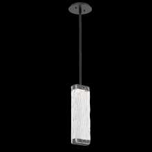 Hammerton LAB0090-01-MB-TT-001-L1 - Tabulo Pendant-Matte Black-Tidal Cast Glass