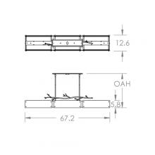 Hammerton PLB0032-0D-FB-FG-001-E2 - Ironwood Linear Suspension-0D-Flat Bronze