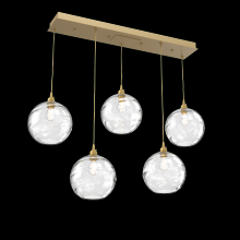 Hammerton PLB0047-05-GB-OC-C01-E2 - Terra Linear 5pc Multi-Pendant