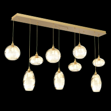 Hammerton PLB0048-09-GB-OA-C01-E2 - Misto Linear 9pc Multi-Pendant