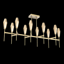 Hammerton PLB0049-67-GB-RB-001-L3 - Aalto Linear Belvedere Suspension-67-Gilded Brass