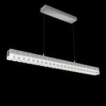 Hammerton PLB0080-48-CS-AC-CA1-L3 - Asscher Linear Suspension 48&#34;-Classic Silver-Asscher Clear