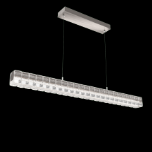 Hammerton PLB0080-48-GM-AC-CA1-L3 - Asscher Linear Suspension 48&#34;-Gunmetal-Asscher Clear