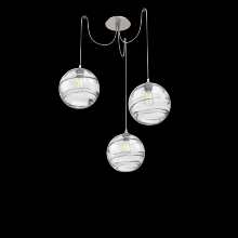 Hammerton SCB0047-03-BS-OC-C01-E2 - Terra Round 3pc Swag Multi-Pendant