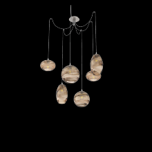 Hammerton SCB0048-06-BS-OB-C01-E2 - Misto Round 6pc Swag Multi-Pendant