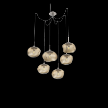 Hammerton SCB0064-06-BS-B-C01-E2 - Nova Round 6pc Swag Multi-Pendant