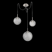 Hammerton SCB0092-03-BS-S-C01-L3 - Gaia Round 3pc Swag Multi-Pendant