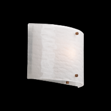 Hammerton CSB0044-0A-PN-BG-E2 - Textured Glass Round Cover Sconce-0A 11&#34;