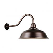 Hi-Lite MFG Co. H-QSN15117-SA-145/QSNHL-A-145 - 17&#34; Gooseneck Light Warehouse Shade, QSNHL-A Arm