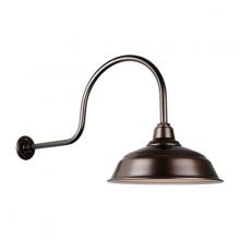 Hi-Lite MFG Co. H-QSN15117-SA-145/QSNHL-C-145 - 17&#34; Gooseneck Light Warehouse Shade, QSNHL-C Arm