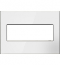 Legrand AWM3GMW4 - adorne® Mirror White Three-Gang Screwless Wall Plate