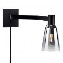 Norwell 8478-MB-BC - Audrey Swing Arm Wall Light - Matte Black