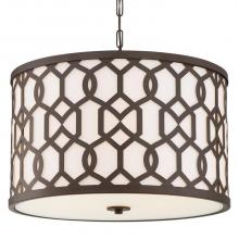 Crystorama JEN-2206-DB - Libby Langdon for Crystorama Jennings Outdoor 5 Light Chandelier