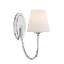 Crystorama JUN-10321-PN - Juno 1 Light Polished Nickel Sconce