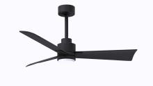 Matthews Fan Company AKLK-BK-BK-42 - Alessandra 3-blade transitional ceiling fan