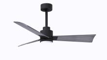 Matthews Fan Company AKLK-BK-BW-42 - Alessandra 3-blade transitional ceiling fan