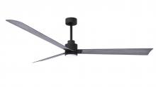 Matthews Fan Company AKLK-BK-BW-72 - Alessandra 3-blade transitional ceiling fan in matte black finish with Barn Wood blades. Optimized