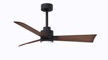 Matthews Fan Company AKLK-BK-WN-42 - Alessandra 3-blade transitional ceiling fan