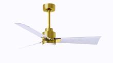 Matthews Fan Company AKLK-BRBR-MWH-42 - Alessandra 3-blade transitional ceiling fan