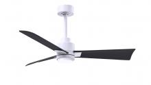 Matthews Fan Company AKLK-MWH-BK-42 - Alessandra 3-blade transitional ceiling fan