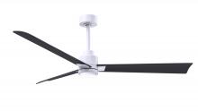 Matthews Fan Company AKLK-MWH-BK-56 - Alessandra 3-blade transitional ceiling fan