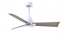 Matthews Fan Company AKLK-MWH-GA-42 - Alessandra 3-blade transitional ceiling fan