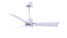 Matthews Fan Company AKLK-MWH-MWH-42 - Alessandra 3-blade transitional ceiling fan