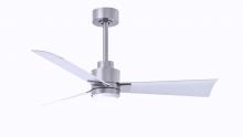 Matthews Fan Company AKLK-BN-MWH-42 - Alessandra 3-blade transitional ceiling fan