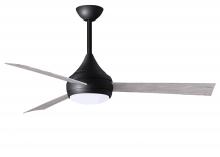 Matthews Fan Company DA-BK-BW - Donaire wet location 3-Blade paddle fan constructed of 316 Marine Grade Stainless Steel