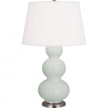 Robert Abbey MCL42 - Matte Celadon Triple Gourd Table Lamp