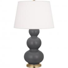 Robert Abbey MCR40 - Matte Ash Triple Gourd Table Lamp