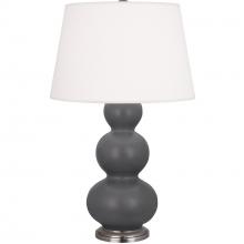 Robert Abbey MCR42 - Matte Ash Triple Gourd Table Lamp