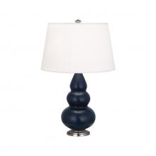 Robert Abbey MMB32 - Matte Midnight Blue Small Triple Gourd Accent Lamp