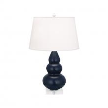 Robert Abbey MMB33 - Matte Midnight Blue Small Triple Gourd Accent Lamp