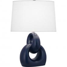 Robert Abbey MMB81 - Matte Midnight Blue Fusion Table Lamp