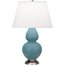 Robert Abbey MOB59 - Matte Steel Blue Double Gourd Table Lamp