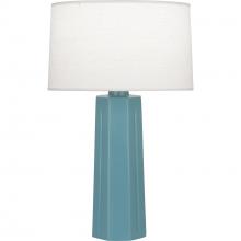 Robert Abbey MOB60 - Matte Steel Blue Mason Table Lamp