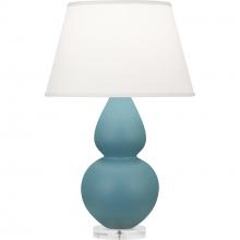 Robert Abbey MOB62 - Matte Steel Blue Double Gourd Table Lamp