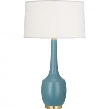 Robert Abbey MOB70 - Matte Steel Blue Delilah Table Lamp