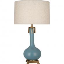 Robert Abbey MOB92 - Matte Steel Blue Athena Table Lamp