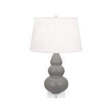 Robert Abbey MST33 - Matte Smoky Taupe Small Triple Gourd Accent Lamp