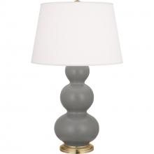 Robert Abbey MST40 - Matte Smoky Taupe Triple Gourd Table Lamp