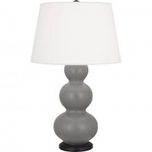 Robert Abbey MST41 - Matte Smoky Taupe Triple Gourd Table Lamp