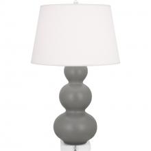 Robert Abbey MST43 - Matte Smoky Taupe Triple Gourd Table Lamp