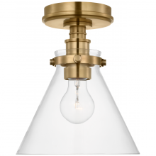 Visual Comfort & Co. Signature Collection CHC 4525AB-CG - Parkington 9" Conical Flush Mount